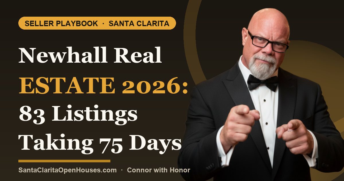 Newhall Real Estate 2026: 83 Listings Taking 75 Days to Sell—The Contrarian Opportunity